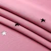 Curtain Girls' Bedroom Curtains Blackout Double Layer Tulle Overlay Children's Room Bow Lace Decorative