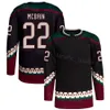 Hockey personalizado 70 Karel Vejmelka Jerseys 22 Jack McBain 17 Nick Bjugstad 19 Shane Doan 38 Liam OBrien 51 Troy Stecher 72 Travis Boyd 90 JJ Moser Centenario inverso