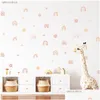 Dekoracja imprezowa Dekoracja imprezowa kreskówka Boho Rainbow Wall Sticker for Baby Room Dzieci urocze wlka kropka gwiazdy przedszkole naklejki domowe dhgop