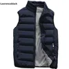 Giacca da uomo Gilet senza maniche Moda invernale Casual Cappotti slim Marchio di abbigliamento Gilet da uomo imbottito in cotone Gilet da uomo Big Size 6241C