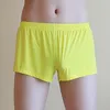 Unterhosen Männer Eis Seide Boxer Nahtlose Feste Lose Pyjamas Weiche Dünne Badehose Sexy Sheer Atmungsaktive Casual Shorts Unterwäsche