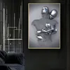 Pinturas Casais Nórdicos Metal Figura Estátua Arte Da Parede Pintura Amante Escultura Pôster Impressão Parede Imagem Para Sala de estar Decoração de Casa 231009