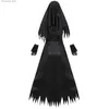 Tema Traje Halloween Venha para Mulheres Horror Freira Cosplay Vem Vampiro Demônio Venha Cruz Imprimir Vestido Carnaval Dress Up Party Q231010