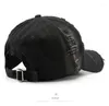 Boll Caps Vuxen Custom Logo Ejressed Sports Hat Vintage Justerbar Hip Hop Baseball Cap Ripped Cotton Snapback