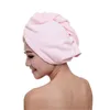 Toalha de microfibra toalhas de banho de secagem de cabelo e secagem rápida senhoras chuveiro macio feminino turbante chapelaria ferramentas