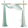 Altri articoli per feste per eventi 10 metri Arco nuziale drappeggio tessuto chiffon trasparente tenda in tulle drappeggio fondale per feste decorazioni per la casa decorazione per cerimonie 231009