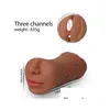 Outros itens de massagem Masr vagina realista 3 em 1 boca oral artificial garganta profunda brinquedo para homens sile língua dentes bolso buceta machos dhdjh