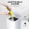 Waste Bins SDARISB Smart Sensor Trash Can Automatic Kicking White Garbage Bin for Kitchen Bathroom Waterproof 8.5-12L Electric Waste Bin 231009