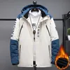 Männer Jacken Outdoor Schwarz Mode Parkas Zip Up Jacke Winter Dicke Samt Oversize 7XL 8XL 9XL Mantel Für winddichte Wasserdichte Kleidung 231009