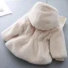 Cappotto vestiti per bambina 15 anni inverno maglione di pelliccia di lana calda e spessa principessa bambini carino 231009