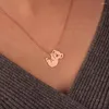 Collane con ciondolo per donna Collana carina Koala in acciaio inossidabile modello animale girocollo gioielli personalizzati regalo per feste all'ingrosso