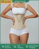 Waist Tummy Shaper Fajas Colombians Girdles With Row Buckle And Zipper Postpartum BBL Corset waistband Waist Trainer Body For Women 231010