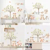 Décoration de fête Décoration de fête Dessin animé Illustration d'animal mignon Aquarelle Autocollant de pépinière Stickers muraux amovibles Art Print Kids Boy Dhbs9