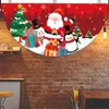 クリスマスの装飾クリスマス屋外ファン型フラッグバナーホームクリスマスのクリスマス装飾ドロップオーナメントクリスマスナビダッドギフト2024 231009