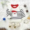 Pulls pour femmes Pudcoco bébé fille garçon pull tricoté noël Santa/Elk imprimé décontracté chaud à manches longues pulls infantile tricots enfant en bas âge 6M-3TL231010