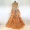 Vêtements de nuit pour femmes Loli Boudoir Robe Tulle Femmes Vêtements sexy Manches longues Robe d'été pour la robe de photographie Fête d'anniversaire