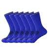 Sports Socks 6Pairs/Lot Anti-Slip Football Socks Men Kvinnor Non-Slip Soccer Tapedesign Tennis Sport Socks Grip Cycling Riding Socks 38-45 231009