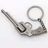 Keychains Creative Metal Gun Keyring - Miniature Simulation Model For Car Keys And Decoration Perfect Small Gift Enthusiasts