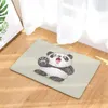 Tapis 40 60cm Cartoon Panda Tapis de sol Salle de bain Tapis doux antidérapant Cuisine Salon Maison Chambre Coussin décoratif.