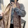 Szaliki designerka scarf c luksus kaszmirowy moda moda tłumik zimowy ciepły decerchief popularna brązowa sciarpa marka miękka klasyka