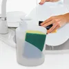 Liquid Soap Dispenser Dish And Sponge Holder Dishwashing Container Compact 550ml Dispensing For Bar Countertop Bathroom El Cafe