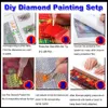 Diamond Painting 5d Diy Diamond Painting Christmas Tree Cartoon Snowman Full Square Round Mosaic Town Landscape Diamond embroidery Festive Decor 231009