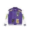 Jaquetas masculinas Varsity Jacket Mens Designer Jaquetas Homens Mulheres Jaqueta de Beisebol Carta Bordado Casaco Streetwear YP1