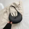 Handtasche, Tragetasche für Damen, Leder, Sattel, Messenger, modisch, leicht, Handtasche, Halbmond-Geldbörse, Designer-Schrägtasche für Damen