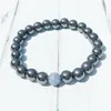 MG0443 Neues Design Herren-Hämatit-Armband, blauer Aventurin, Yoga-Energie-Armband, natürliches Hämatit, kraftvolles Yogi-Balance-Armband2520