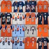 Jersey Football Jersey 7 John Elway 27 Steve Atwater 77 Mecklenburg 80 Shannon Sharpe 24 Champ Bailey 30 Terrell Davis M N Blue Orange White