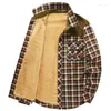 Jaquetas masculinas homens jaqueta casual 2023 outono inverno à prova de vento velo grosso casaco quente masculino marca outwear moda treliça