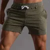 Men's Shorts 4XL Men Cotton Causal Striped Fitness Workout Gym Sports Pocket Sweatpants Boxer Trunks Outfits Breathable Pants