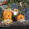 その他のイベントパーティーのサプライはハロウィーンバットスパイダースケルトン怖い骨移動可能な動物モデルホームホーンテッドハウスプロップのためのハロウィーンパーティーの装飾キッズおもちゃQ231010