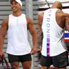 Regatas masculinas verão moda tendência legal undershirt fitness esportes ao ar livre colete muscular ginásio solto algodão preto sem mangas camisa 231009