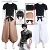 Thème Costume Fushiguro Toji Cosplay Anime Jujutsu Kaisen Venez Hommes Top Pantalon Perruque Halloween Rave Party Combat Uniforme Costume Q240307