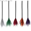 Other Event Party Supplies 5 colors Halloween Witch Decor Broom Props Halloween Children Gifts LED Light Gauze Witch Broom Halloween Party Decoration Q231010