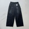 Mäns plus -storlek byxor 2023SS otvättade selvedge mens rå denim jeans högkvalitativ indigo liten kvantitet grossistpris japansk stil bomull japan rött f80766
