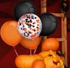 Other Event Party Supplies Halloween Day 16inch Letter Alphabet Foil Ballon Orange Black Polka Dot Latex Confetti Balloon Halloween 's Day Party Decoration Q231010