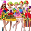 Costume à thème arc-en-ciel CLOWN COMMENSEZ avec des chaussures Wig Sponge Nez Clown pour Halloween Christmas Party Cosplay Clothing Props Q231010