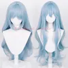 Neue Rei Ayanami Cosplay Perücke Eva Cosplay Frauen Lange Blaue Perücke Anime Eva Cosplay Perücken Hitzebeständige Synthetische Pre Styled Wigcosplay