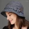 Berets Spring Autumn & Winter Fedoras Women's Hats Wool Casual Cap Colors Design Fashionable Girls'hats M6641