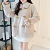 Womens Wool Blends Abrigo Ropa Mujer Korean Fashion Sheep Coat AllMatch Winter Soft Warm Jacket Sheepskin For Women 231010