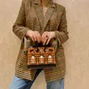 Una borsa di lusso di Birknns 23 Nuovo motivo di palma con colore di vacca coccodrillo a strato superiore abbinata a piccole donne portatili