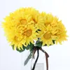 Decorative Flowers Artificial Dried Flower 10 Sunflower Bouquet Simulation Home Decoration Wedding Party DIY