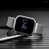 Armbandsur Digital Lover Watches Luxury Par Watch for Men Women Led Electronic Clock Parejas