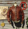 Men's Leather Faux YR EastMan Classic A 2 horsehide coat Vintage Us air force genuine leather jacket A2 Bomber cloth 231009