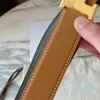 32mm Kvinnabältesdesigner Titanium Steel Gold-Plated Borsted Process Ladies Belt Gift till flickvän