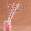 Decorative Flowers 20pcs Wedding Bouquet Decoration Artificial Pearl Stem Beads String Sticks DIY Bride Flower Garland Christmas Party