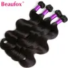 Synthetische pruiken Beau Body Wave-bundels met sluiting Braziliaans haarweefsel 3/4 bundels met sluiting Bundels van natuurlijk menselijk haar met sluiting 231010