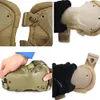 Łożyski kolanowe 4PCS/Zestaw Wojskowy taktyczny multiCam Knee Elbow Elbow Regulowane skate ochronne armia bojowa Airsoft Hunting Bezpieczeństwo 231010